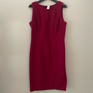 NWOT Talbots Raspberry Red Sheath Dress